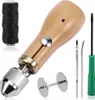 Leder Nähwerkzeuge Nähset Nähzubehör DIY Hand Nähen Kit Produktbild-Vorschau 1