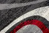 Tapiso Teppich DREAM Modern Creme Grau Schwarz Rot  160 x Produktbild-Vorschau 3