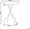 BELIANI Stolik ogrodowy biały metalowy 60 cm blat mozaika z Podgląd zdjęcia produktu 7