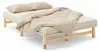 Homestyle4u Futonbett 120x200 mit mit Lattenrost Jugendbett Produktbild-Vorschau 1
