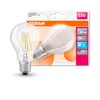 A product package for an OSRAM LED light bulb, with the bulb itself shown in front of the packaging. Anteprima dell’immagine prodotto