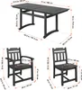 VEVOR Set di mobili da giardino 7 pezzi Set di mobili da Anteprima dell’immagine prodotto 8