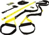A set of TRX suspension training equipment laid out on a white background. Produktbild-Vorschau