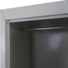Close-up interior shot of a gray cabinet with a hanging rod. Anteprima dell’immagine prodotto