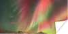 MuchoWow® Poster Nordlichter - Grün - Rosa - Berg 40x20 cm Produktbild-Vorschau 1