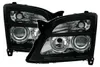 Nahaufnahme der Oberflächenstruktur des AD TUNING GmbH & Co. KG Für Opel Vectra C + Signum Angel Eyes Scheinwerfer Schwarz Links + Rechts Produktbild-Vorschau