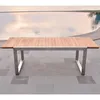Teako Design Esstisch Baitone Teakholz Edelstahl 140x80x76 Produktbild-Vorschau 2