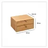Boîte de rangement avec tiroirs, bambou Voir les images du produit 4