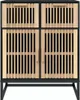 vidaXL Sideboard Schwarz 60x30x75 cm Holzwerkstoff Produktbild-Vorschau 5