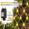 3X2m 200 LED Lichterkette Lichternetz Gelb Lichtervorhang 8 Produktbild-Vorschau 8