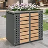 Mülltonnenbox für 2 Tonnen bis 240L, Mülltonnenverkleidung Produktbild-Vorschau 8