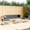Design 5-tlg. Garten-Sofagarnitur mit Kissen Massivholz Produktbild-Vorschau 1