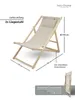 holz4home® 2er Set Liegestuhl klappbar Creme I Sonnenliege Produktbild-Vorschau 6