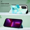 Moto G22 Hülle, Marmor Motiv Kunstleder Tasche Wallet Produktbild-Vorschau 3