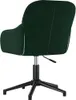 vidaXL Chaise de bureau pivotante vert foncé velours Voir les images du produit 5
