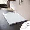 SONNI Quadratische Duschwanne 120x100x4cm,ABS Duschwanne, Produktbild-Vorschau 1