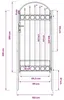 vidaXL Zauntor ASSEN 100 x 195 cm Pulverbeschichteter Stahl Produktbild-Vorschau 5