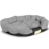 A gray and black dog bed is shown against a white background. Anteprima dell’immagine prodotto