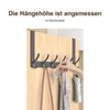 MODFU Türgarderobe Edelstahl Türhakenleiste zum Einhängen Produktbild-Vorschau 7