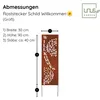 UNUS® Gartenschild Willkommen 133 cm Spruchschilder Produktbild-Vorschau 4