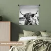 MuchoWow® Wandteppich Wandbehang Kuh - Schottisches Produktbild-Vorschau 4
