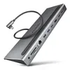 AXAGON HMC-4KX3 USB 5Gbps hub 3x USB-A 2x HDMI+ DP+ GLAN+ Produktbild-Vorschau 1