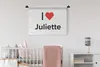 MuchoWow® Wandteppich Wandbehang Ich liebe - Juliette - Produktbild-Vorschau 2