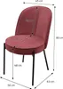 ML-Design set di 6 sedie da sala da pranzo in poliestere Anteprima dell’immagine prodotto 7