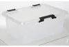 25x Scharnierboxen 11L 40x30x17cm Transparent Deckel Produktbild-Vorschau 1
