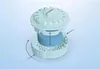 An exploded view of a white plastic filter assembly with a blue cylindrical component, showing how the parts connect and move. Anteprima dell’immagine prodotto