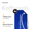 Aluminium Kofferanhänger Set 4 Stück – Gepäckanhänger mit Produktbild-Vorschau 4