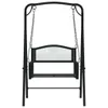 vidaXL Huśtawka Hollywood 124 cm stal czarna Podgląd zdjęcia produktu 3