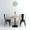 vidaXL Tavolo da bistrot rotondo in MDF e acciaio 60 x 75 Anteprima dell’immagine prodotto 2