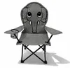 Kinder Campingstuhl Anglerstuhl Dunkelgrau Getränkehalter + Tasche Motiv Elefant Produktbild-Vorschau