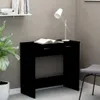 vidaXL Biurko czarne 80x40x75 cm materiał drewnopochodny - Podgląd zdjęcia produktu 8
