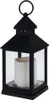 Edm 71653 Laterne Mit Led-kerze 23 Cm Schwarz  Schwarz One Produktbild-Vorschau 2