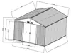 ALEOS. Gerätehaus Geräteschuppen 15m² 343x452x223 cm aus Produktbild-Vorschau 3