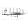 VidaXL 324751, Szary, 95 cm, 2,06 m, 88 cm, 900 x 2000 mm, Podgląd zdjęcia produktu 8