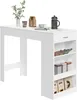 WOLTU Stehtisch Bartisch Bistrotisch, mit 1 Schublade 3 Produktbild-Vorschau 1