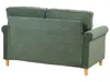 BELIANI Sofa ciemnozielona sztruksowa 2-osobowa sprężyny Podgląd zdjęcia produktu 5