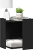 vidaXL Katzenklo Schwarz 42x42x51 cm Holzwerkstoff Produktbild-Vorschau 2