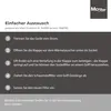 Instructions for replacing a filter, with a logo. Produktbild-Vorschau