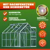 GARDEBRUK® Gewächshaus Aluminium 4,8m² 250x190cm inkl. 2 Produktbild-Vorschau 5