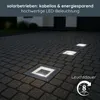 MeLiTec 3er Set - LED Solar Bodenleuchte SEL05 – Produktbild-Vorschau 4