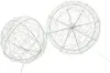 2x LED-Kugel "Glow" aus Metall, silber, mit 200 & 300 LED, Produktbild-Vorschau 2