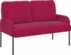 vidaXL Sofas mit Kissen 110cm Weinrot Sperrholz Produktbild-Vorschau 1
