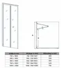 SONNI Nischentür Falttür 86x185cm Drehfalttür Pendeltür Produktbild-Vorschau 7