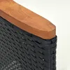 vidaXL Záhradné jedálenské stoličky 4 ks. Poly ratan čierne Náhľad obrázku produktu 6