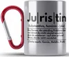 Trendation - Juristin Edelstahl Tasse Karabiner Geschenk Produktbild-Vorschau 1