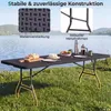 COSTWAY Campingtisch klappbar 244x75cm, Gartentisch Produktbild-Vorschau 6